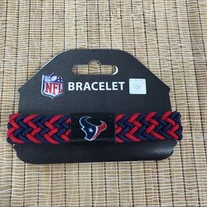 Houston Texans Bracelet Braided Navy and Red